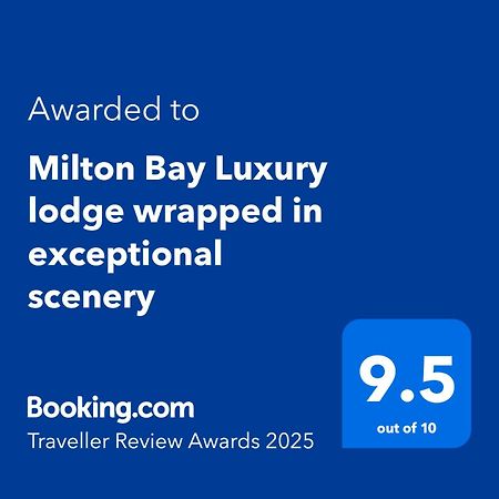 Milton Bay Luxury Lodge Wrapped In Exceptional Scenery Morenish Extérieur photo